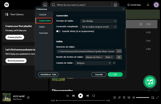 convertir música a mp3