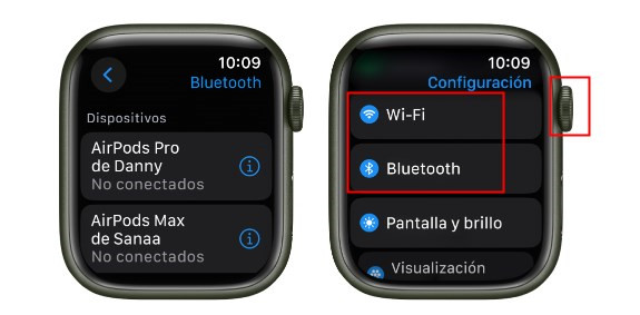 activar bluetooth en apple watch