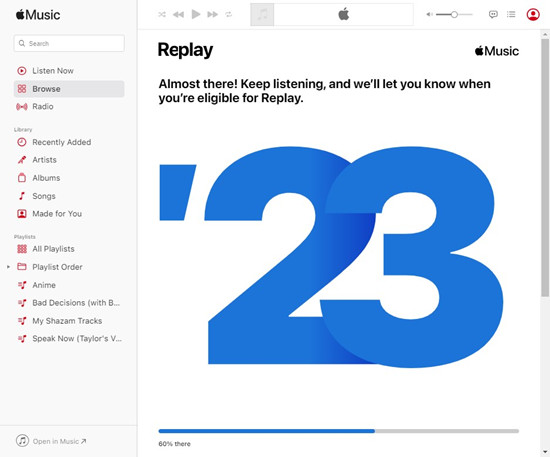 ver apple music replay 2023