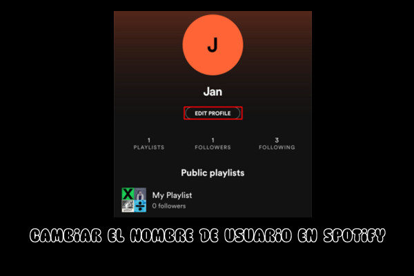 como cambiar el nombre de usuario de spotify