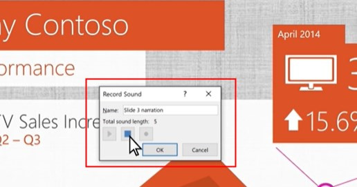 como grabar audio en powerpoint