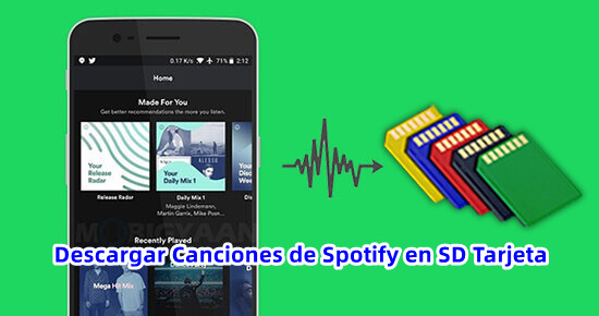 descargar canciones de spotify en sd tarjeta