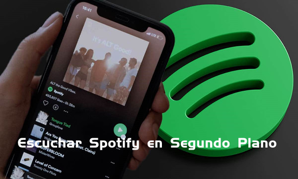 escuchar spotify en segundo plano