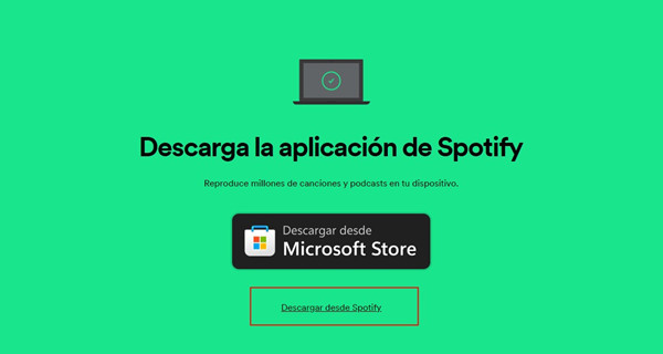 como descargar spotify en laptop