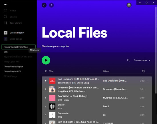 encontrar archivos locales en spotify para escritorio