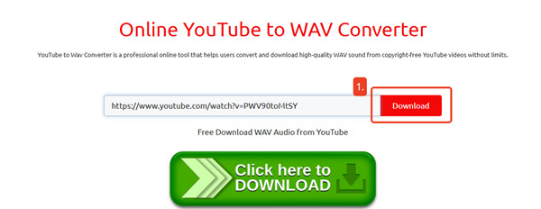 paso 1 convertir youtube a wav online