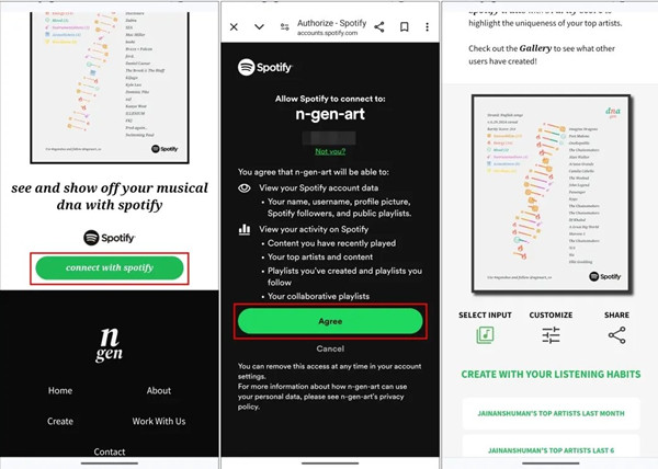 pasos detallados para obtener spotify dna