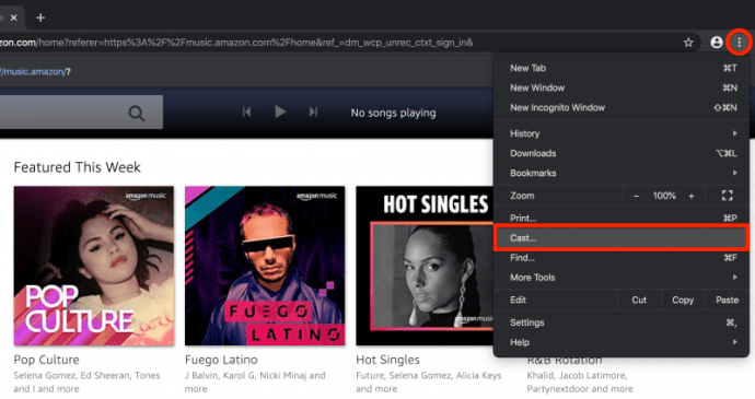 escuchar amazon music en google home en web