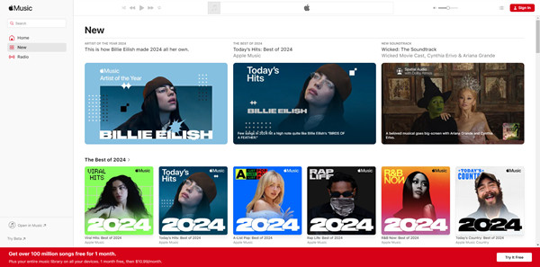 reproducir apple music online