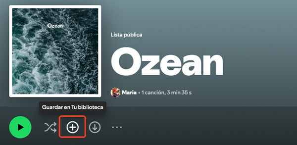 seguir playlist de otros en spotify