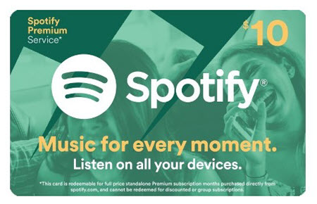 spotify tarjeta de regalo