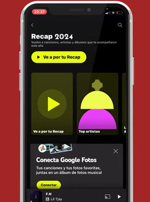 ver tu recap de youtube music